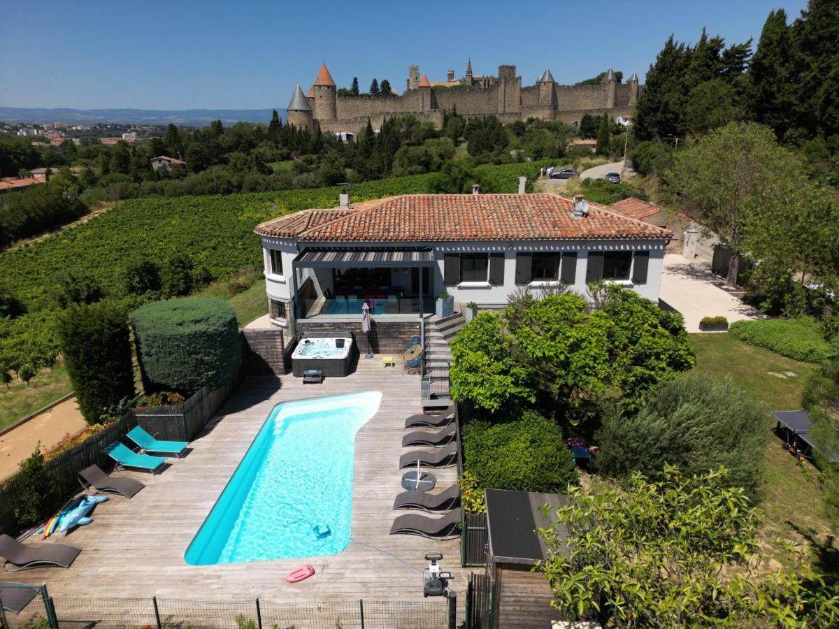 L'Ecrin De La Cite, Coeur De Vignes - Vivez Une Experience Inoubliable ! Carcassonne Exteriör bild
